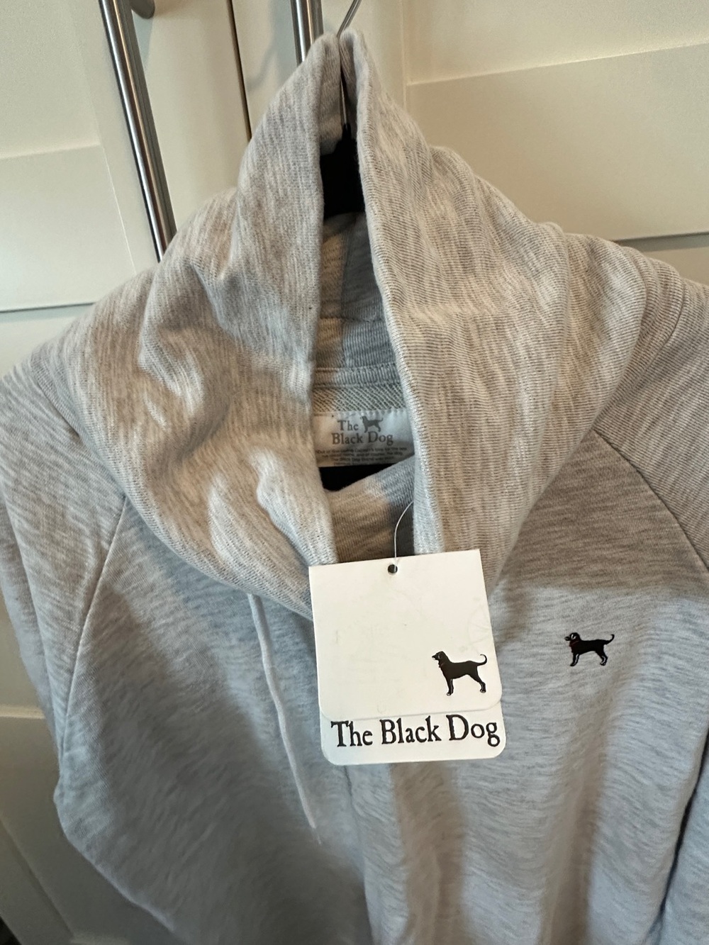 NWT Brand new, never worn The Black Dog Heather Gray Ladies Cowl Pullover Hoodie